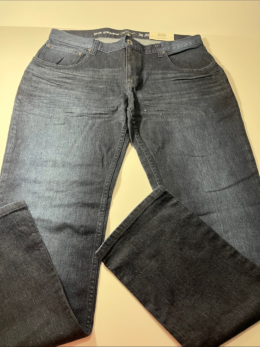 NWT INC International Concepts Men’s Slim Straight Jeans 36x32 Comfort Stretch